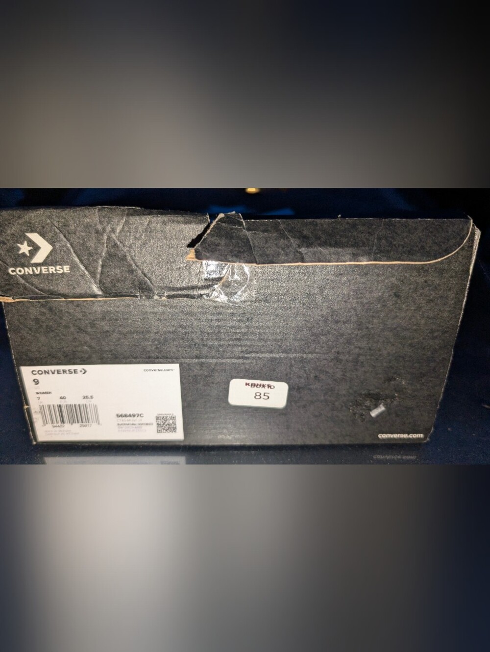 NIB Converse Chuck Taylor All Star Move Platform High Top Black Sneaker 7M/9W - Picture 2 of 11